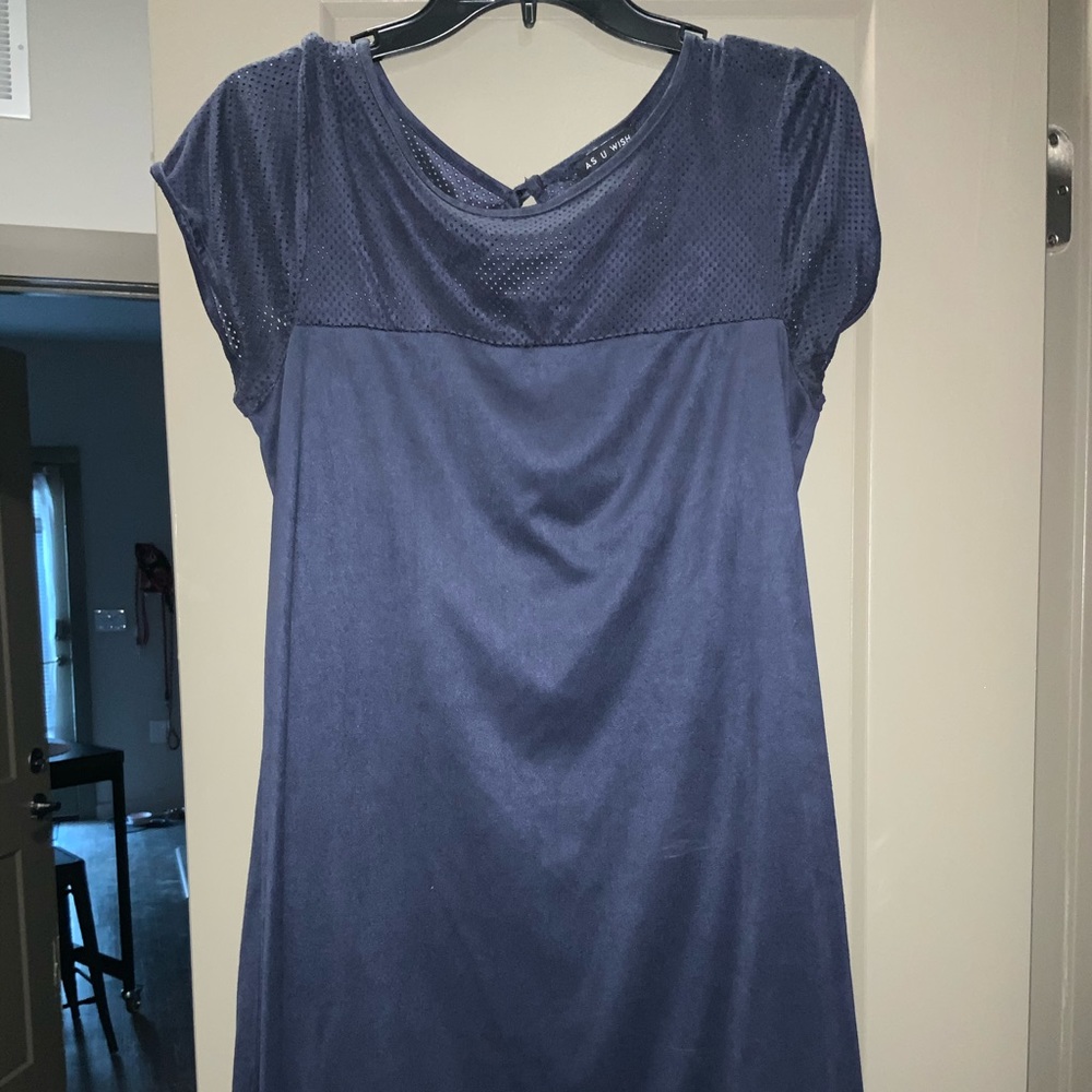 Navy felt dress